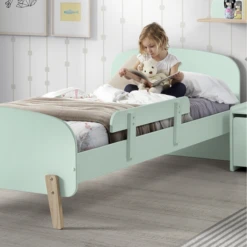 Kiddy Bed 90x200 Met Bedhekje - Mintgroen