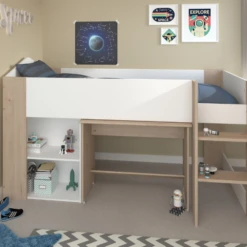 Halfhoogslaper Shelby 90x200 - Wit/eik 17 Halfhoogslaper Shelby 90x200 - Wit/eik -Kinderkamer Meubelen Ontwerp zonder titel 2023 09 21T113841.420 76d5