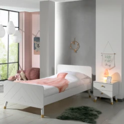 Bed 90x200 Cm Met Lattenbodem En Nachtkastje Billy-wit -Kinderkamer Meubelen Ontwerp zonder titel 2023 09 25T093135.607 b985