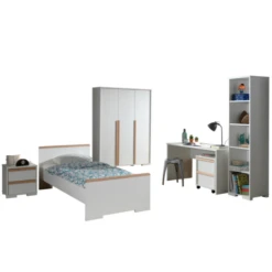 Kinderkamercombinatie 11 London-wit/beuk -Kinderkamer Meubelen Ontwerp zonder titel 2023 09 25T132416.859 b005