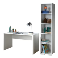 Combinatie London Met Bureau En Boekenkast-wit -Kinderkamer Meubelen Ontwerp zonder titel 2023 09 25T152017.906 b4d8