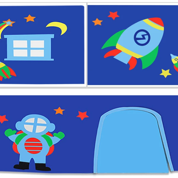 Halfhoogslaper Scottie 90x200 Cm Astronaut 1-wit 3 Halfhoogslaper Scottie 90x200 Cm Astronaut 1-wit - Afbeelding 3