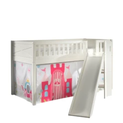 Halfhoogslaper Scottie 90x200 Cm Met Glijbaan En Prinses-speelgordijn-wit -Kinderkamer Meubelen Ontwerp zonder titel 2023 09 29T104134.174 eb79