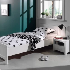 Bed 90x200 Cm (incl. Lattenbodem) En Nachtkastje Erik-wit -Kinderkamer Meubelen Ontwerp zonder titel 2023 10 02T153537.416 d061