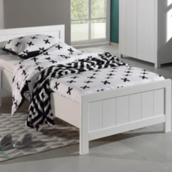 Bed Erik 90x200cm (incl. Lattenbodem) Met Bedlade 90x190 Cm - Wit -Kinderkamer Meubelen Ontwerp zonder titel 2023 10 02T155234.423 7e5b