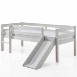 Halfhoogslaper Pip 90x200 Cm Met Glijbaan,2 Lades En 1 Hangplank-wit -Kinderkamer Meubelen Ontwerp zonder titel 2023 10 18T133147.754 05e6