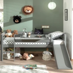 Halfhoogslaper Pip 90x200 Cm Met Glijbaan En 1 Hangplank-grijs 12 Halfhoogslaper Pip 90x200 Cm Met Glijbaan En 1 Hangplank-grijs -Kinderkamer Meubelen Ontwerp zonder titel 2023 10 18T150236.431 36c3