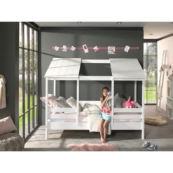 Bedhuisje Hester Met Lattenbodem En Matras 90x200 - Wit -Kinderkamer Meubelen Ontwerp zonder titel 2023 10 19T135026.297 b5dc