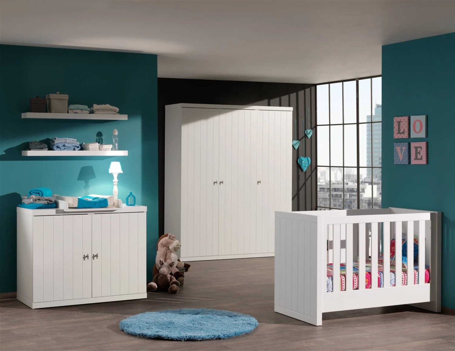 Kledingkast Robin 3 Deuren 3 Kledingkast Robin 3 Deuren - Afbeelding 3