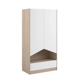 Kledingkast Shelby Met 2 Deuren - Eik/wit 28 Kledingkast Shelby Met 2 Deuren - Eik/wit -Kinderkamer Meubelen SHELTER 2400 A2PT C eb07