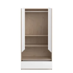 Kledingkast Shelby Met 2 Deuren - Eik/wit 24 Kledingkast Shelby Met 2 Deuren - Eik/wit -Kinderkamer Meubelen SHELTER 2400 A2PT OUV F 468d