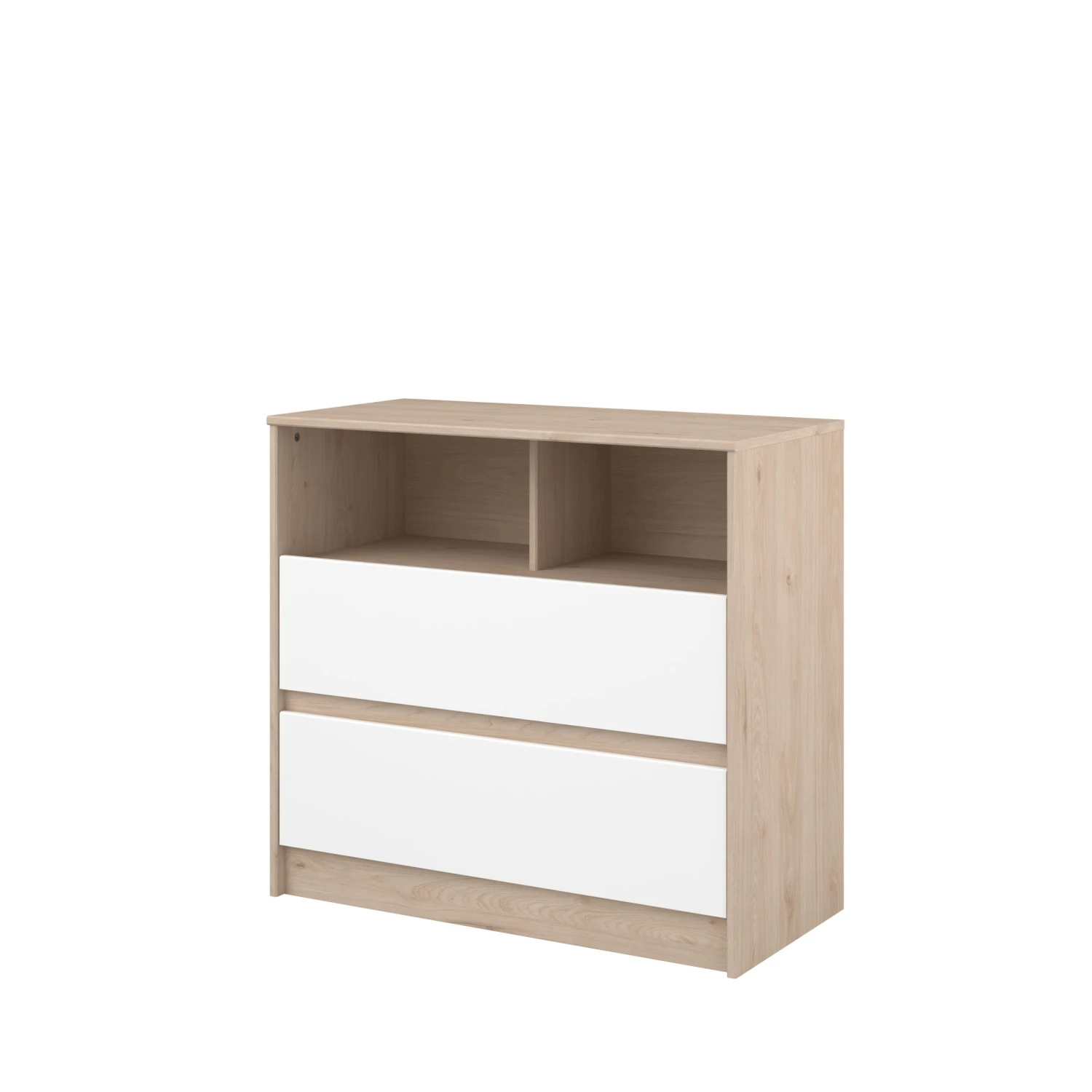 Commode Shelby 84cm - Eik/wit 13 Commode Shelby 84cm - Eik/wit - Afbeelding 13