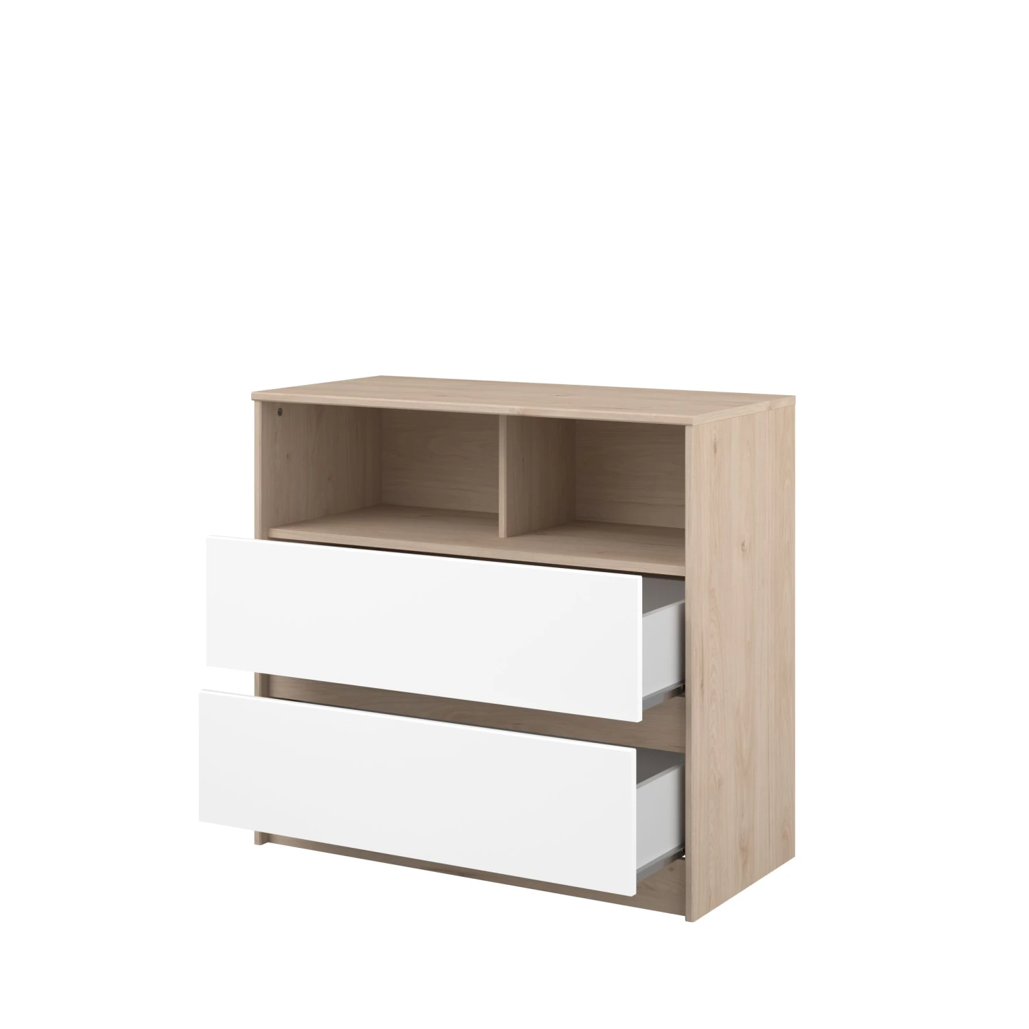 Commode Shelby 84cm - Eik/wit 11 Commode Shelby 84cm - Eik/wit - Afbeelding 11