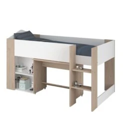 Halfhoogslaper Shelby 90x200 - Wit/eik 25 Halfhoogslaper Shelby 90x200 - Wit/eik -Kinderkamer Meubelen SHELTER 2400 COMB STYLE D 74e5