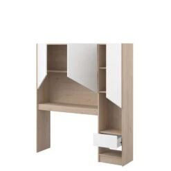 Achterbouw Bed & Bureau Shelby - Eik/wit -Kinderkamer Meubelen SHELTER 2400 ENVI OUV D f054