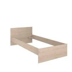 Eenpersoonsbed Shelby 90x190 - Eik -Kinderkamer Meubelen SHELTER 2400 LI90 C dbcc