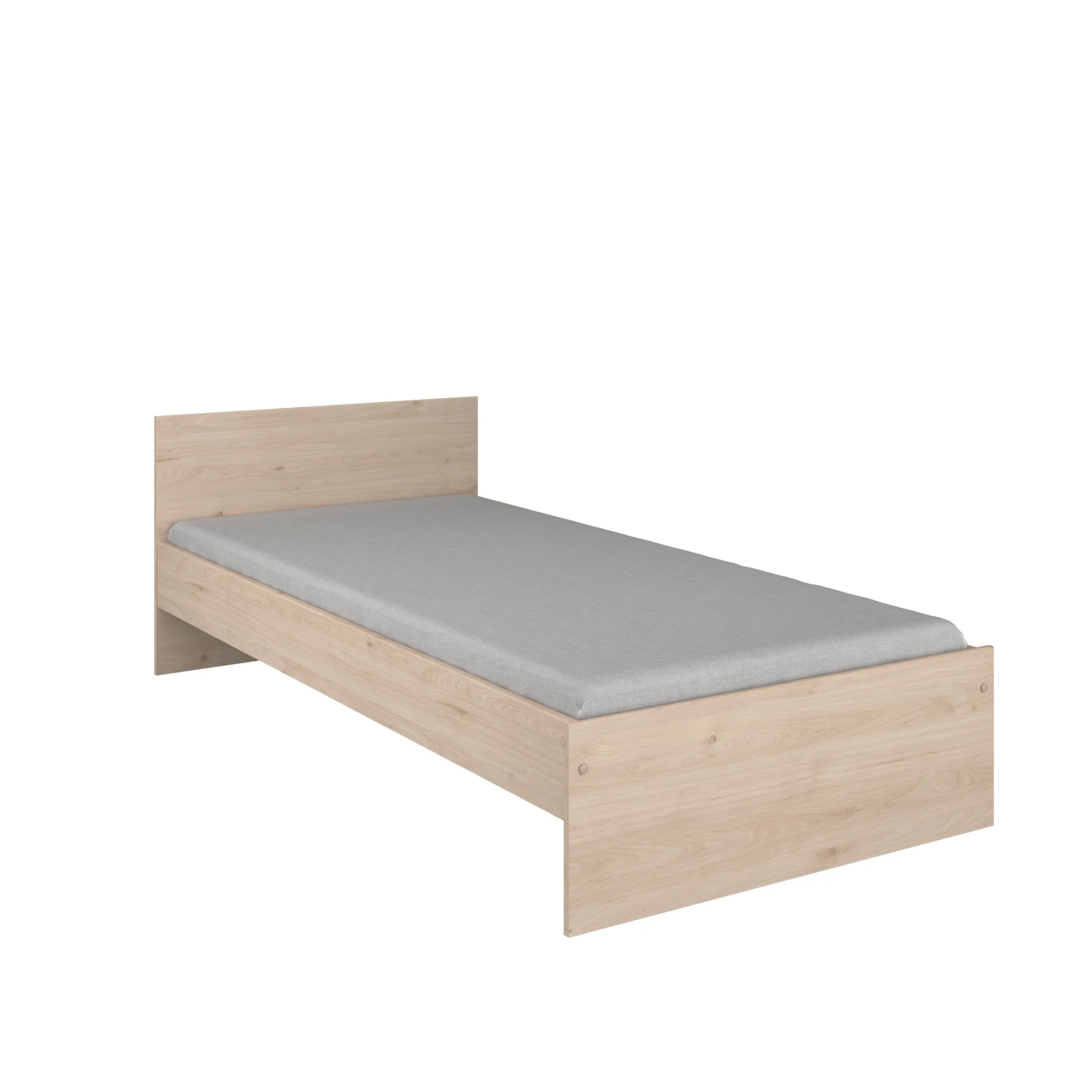 Eenpersoonsbed Shelby 90x200 - Eik 12 Eenpersoonsbed Shelby 90x200 - Eik - Afbeelding 12