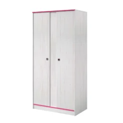 Kledingkast Smoozy 90cm 2 Deuren - Wit/roze Of Wit/blauw 19 Kledingkast Smoozy 90cm 2 Deuren - Wit/roze Of Wit/blauw -Kinderkamer Meubelen SMOOZY 2223 AR2P D 20191119000217 0dd1