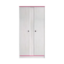 Kledingkast Smoozy 90cm 2 Deuren - Wit/roze Of Wit/blauw 21 Kledingkast Smoozy 90cm 2 Deuren - Wit/roze Of Wit/blauw -Kinderkamer Meubelen SMOOZY 2223 AR2P F 20191119000359 e6aa