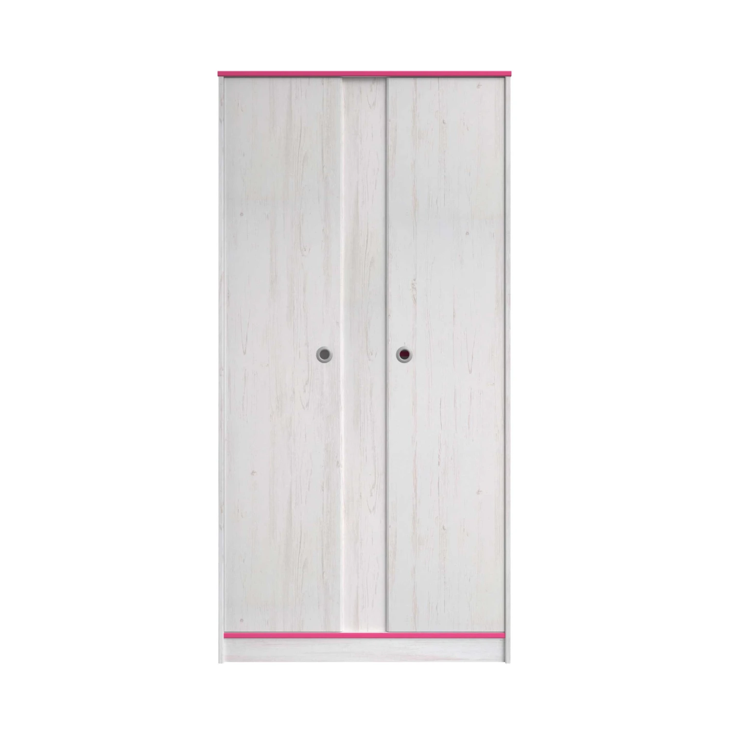 Kledingkast Smoozy 90cm 2 Deuren - Wit/roze Of Wit/blauw 11 Kledingkast Smoozy 90cm 2 Deuren - Wit/roze Of Wit/blauw - Afbeelding 11