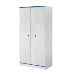 Kledingkast Smoozy 90cm 2 Deuren - Wit/roze Of Wit/blauw 18 Kledingkast Smoozy 90cm 2 Deuren - Wit/roze Of Wit/blauw -Kinderkamer Meubelen SMOOZY 2223 AR2P G D 20191119000232 5eee