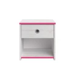 Nachtkastje Smoozy 1 Lade - Wit/roze Of Wit/blauw -Kinderkamer Meubelen SMOOZY 2223 CH1T F 20191119000302 87fc