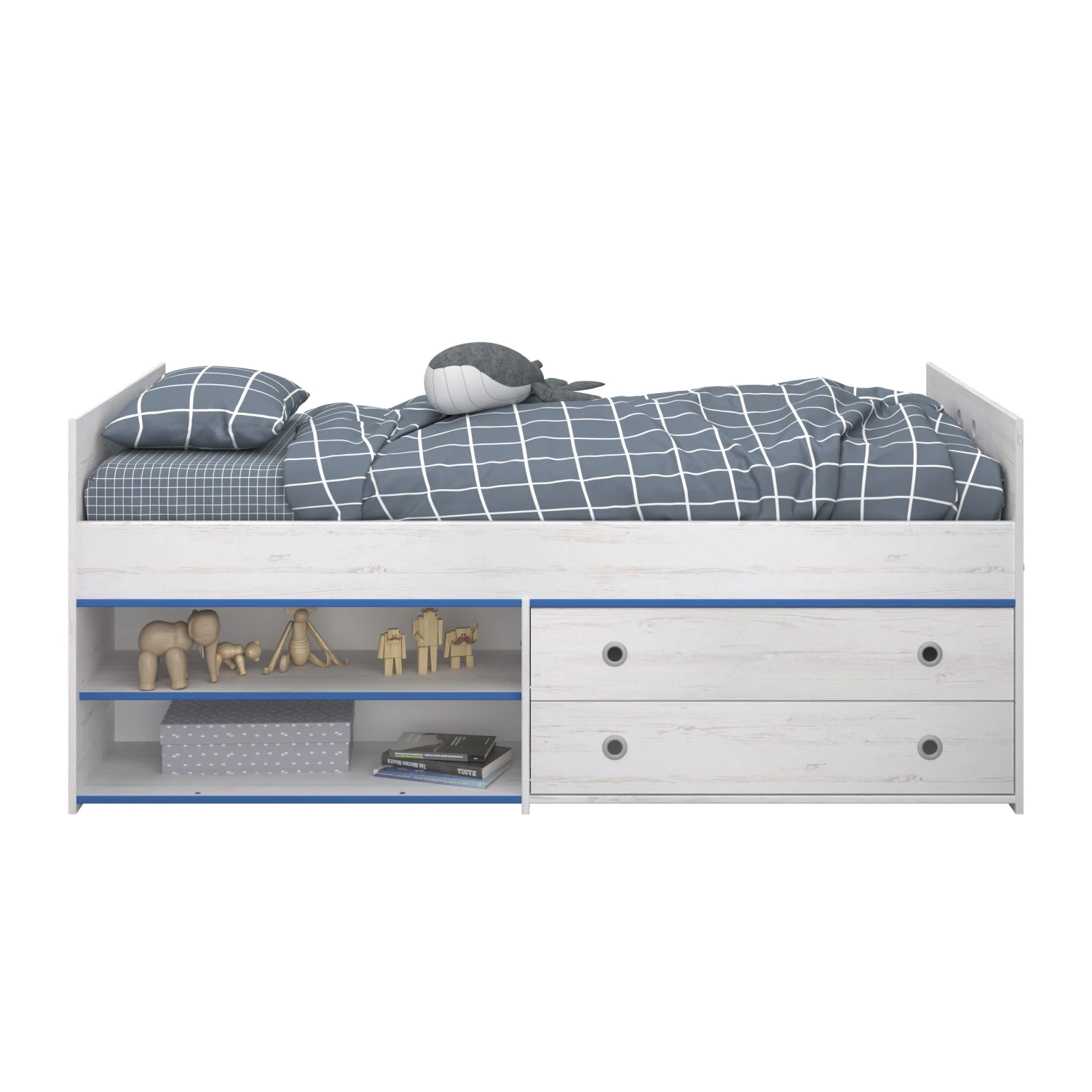 Kinderkamerset Smoozy | Kajuitbed, Kledingkast En Nachtkastje | Wit 10 Kinderkamerset Smoozy | Kajuitbed, Kledingkast En Nachtkastje | Wit - Afbeelding 10