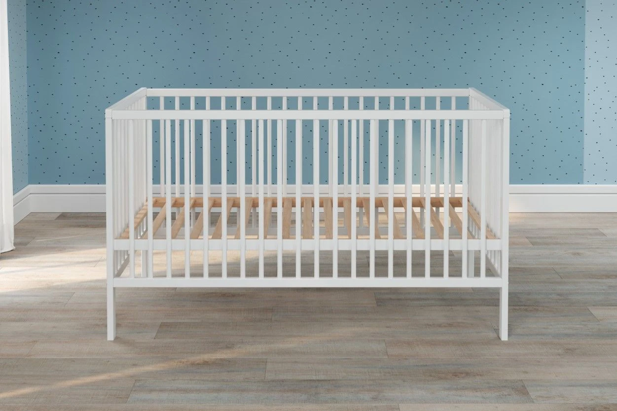 Babybed Universal | Drie Uitneembare Spijlen | 144 X 78 X 84 Cm | Wit - Afbeelding 2