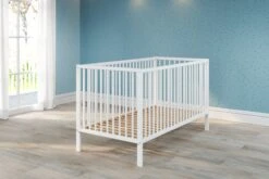 Babybed Universal | Drie Uitneembare Spijlen | 144 X 78 X 84 Cm | Wit -Kinderkamer Meubelen Universal Babybett BZ 1101 620 01 dynamisch 20220530 b6db