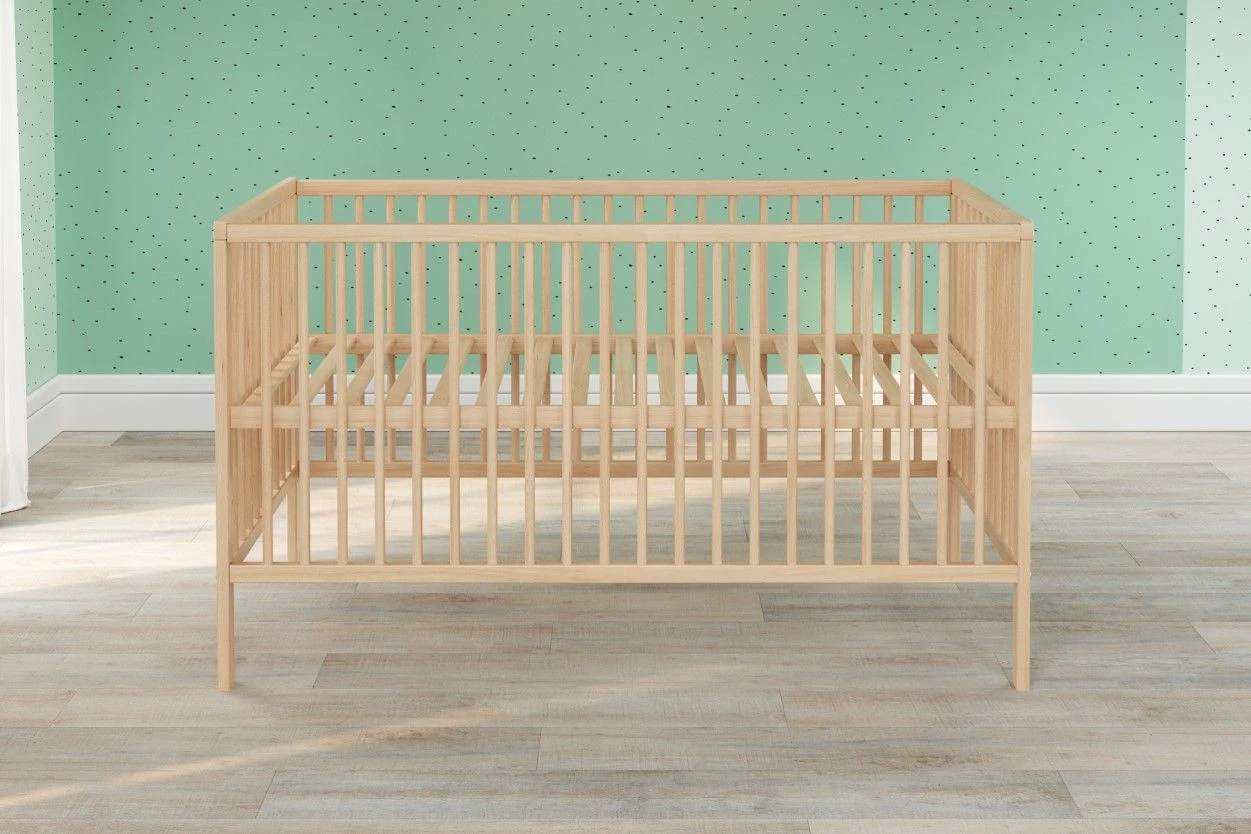 Babybed Universal | Drie Uitneembare Spijlen | 144 X 78 X 84 Cm | Massief Beukenhout 9 Babybed Universal | Drie Uitneembare Spijlen | 144 X 78 X 84 Cm | Massief Beukenhout - Afbeelding 9