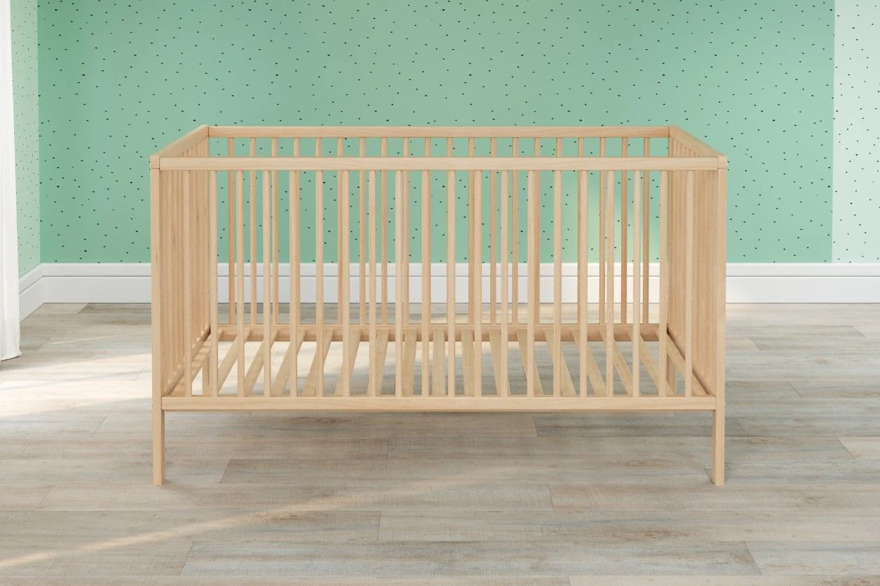 Babybed Universal | Drie Uitneembare Spijlen | 144 X 78 X 84 Cm | Massief Beukenhout 11 Babybed Universal | Drie Uitneembare Spijlen | 144 X 78 X 84 Cm | Massief Beukenhout - Afbeelding 11