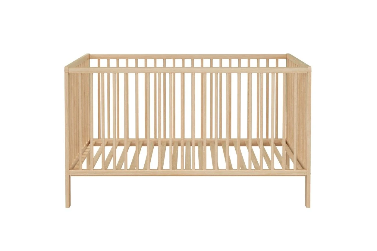 Babybed Universal | Drie Uitneembare Spijlen | 144 X 78 X 84 Cm | Massief Beukenhout 5 Babybed Universal | Drie Uitneembare Spijlen | 144 X 78 X 84 Cm | Massief Beukenhout - Afbeelding 5