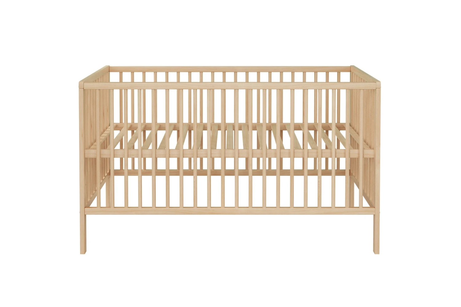 Babybed Universal | Drie Uitneembare Spijlen | 144 X 78 X 84 Cm | Massief Beukenhout 12 Babybed Universal | Drie Uitneembare Spijlen | 144 X 78 X 84 Cm | Massief Beukenhout - Afbeelding 12