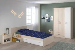 Kledingkast Charly 3 Deuren -Kinderkamer Meubelen charly 2498 LITM CH1T A3PX G d453