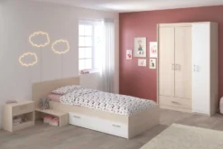 Kledingkast Charly 3 Deuren -Kinderkamer Meubelen charly 2498 LITM CH1T A3PX dfbf