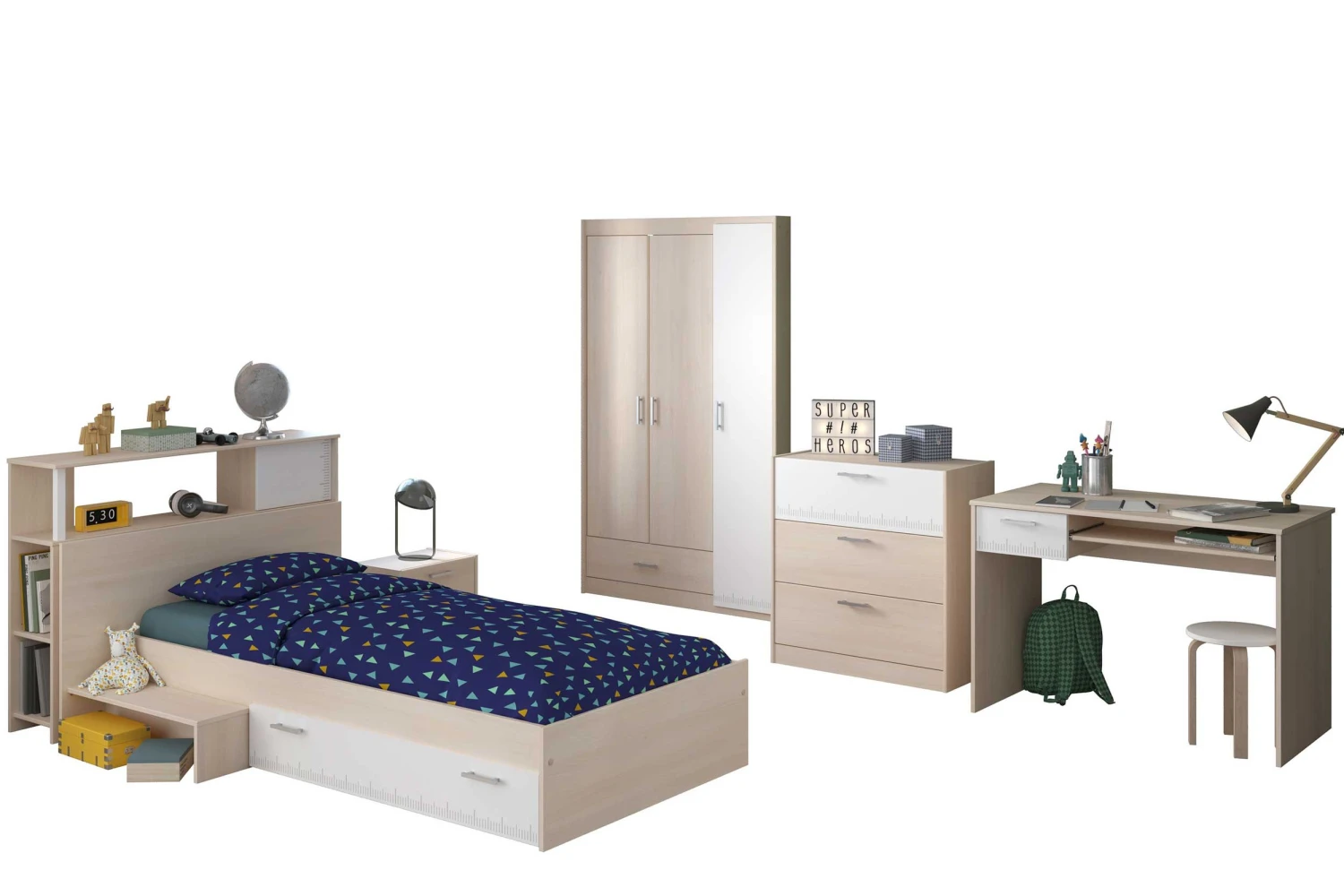 Kledingkast Charly 3 Deuren - Afbeelding 8