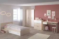 Kledingkast Charly 3 Deuren -Kinderkamer Meubelen charly F A3PX CO3T BURE LITM 5496